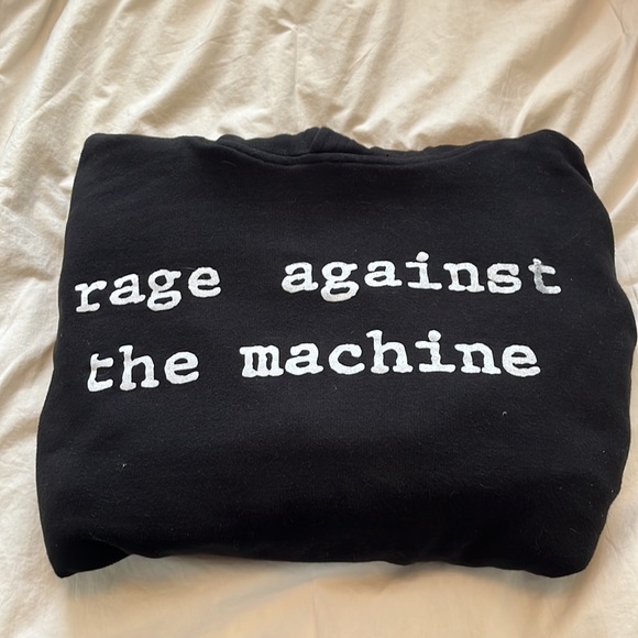 2XL RAGE AGAINST THE MACHINE OFFICIAL MERCH TYPEWRITER HOODIE - Picture 4 of 5